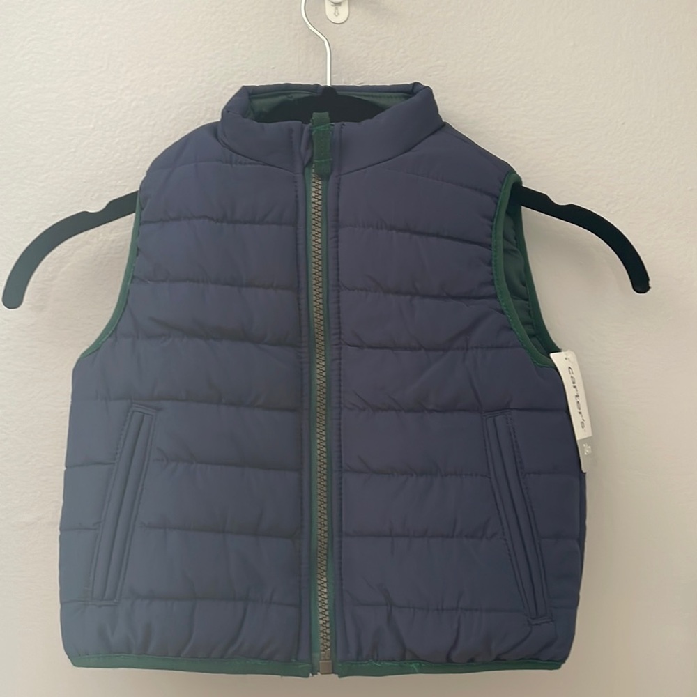 Blue Zip Up Vest Carter’s 24M